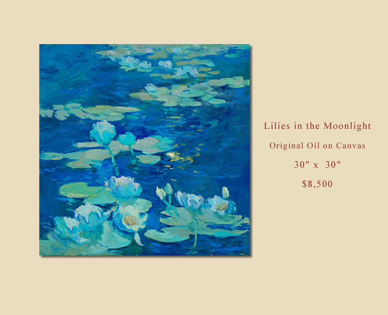 Lilies in the Moonlight